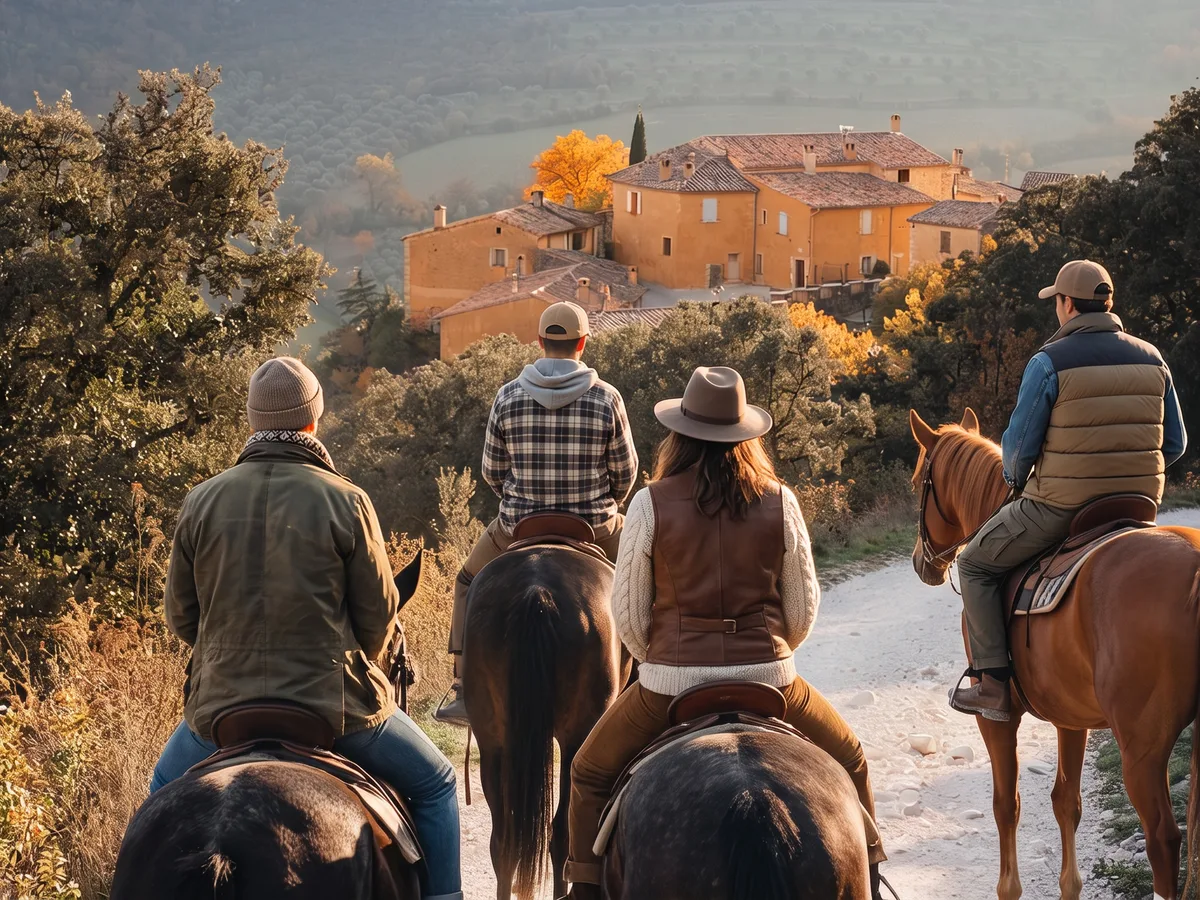 Balade à cheval en Ardèche, autour de Saint-Andéol-de-Vals