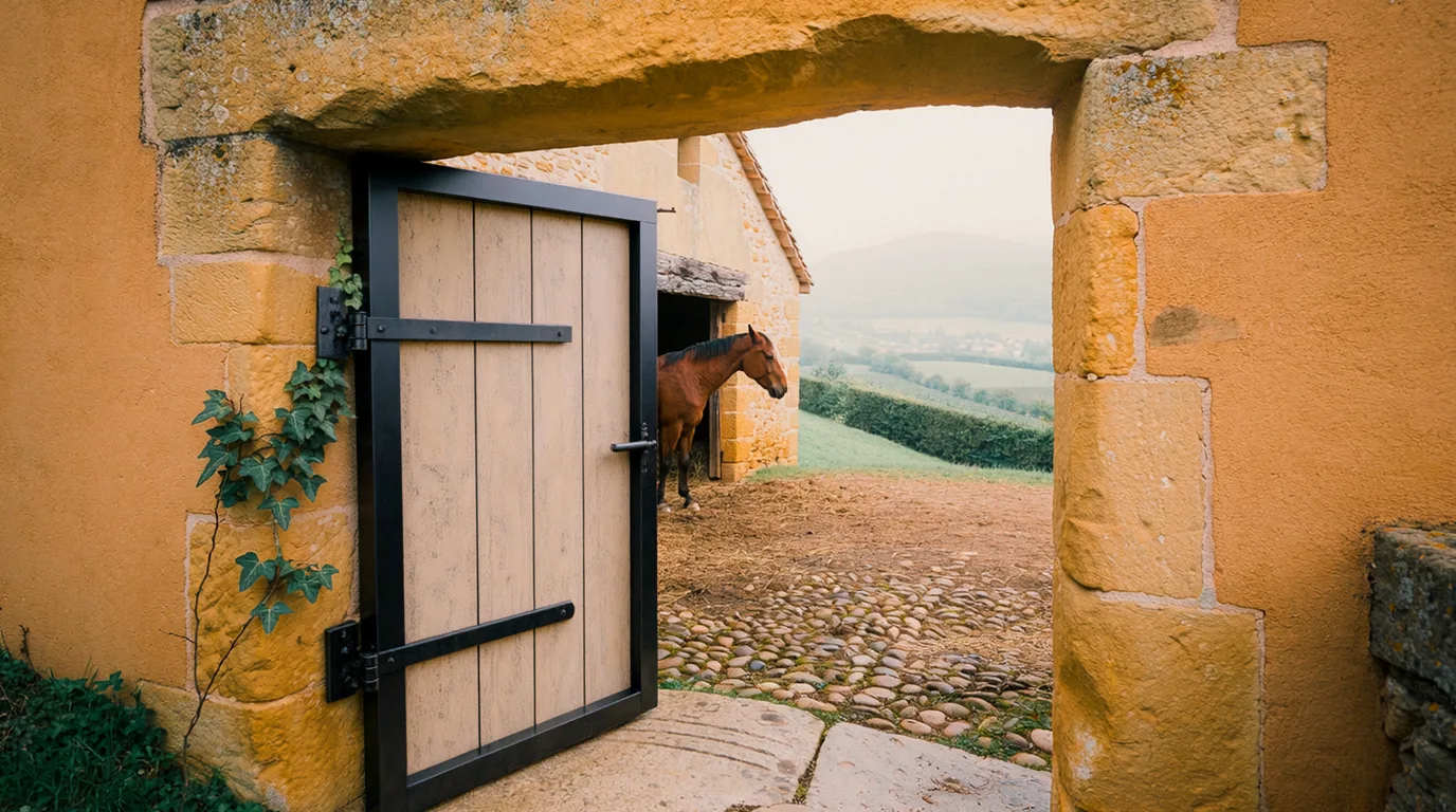 Entrée, Les Cavaliers d'Artémis, centre équestre à Saint-Andéol-de-Vals
