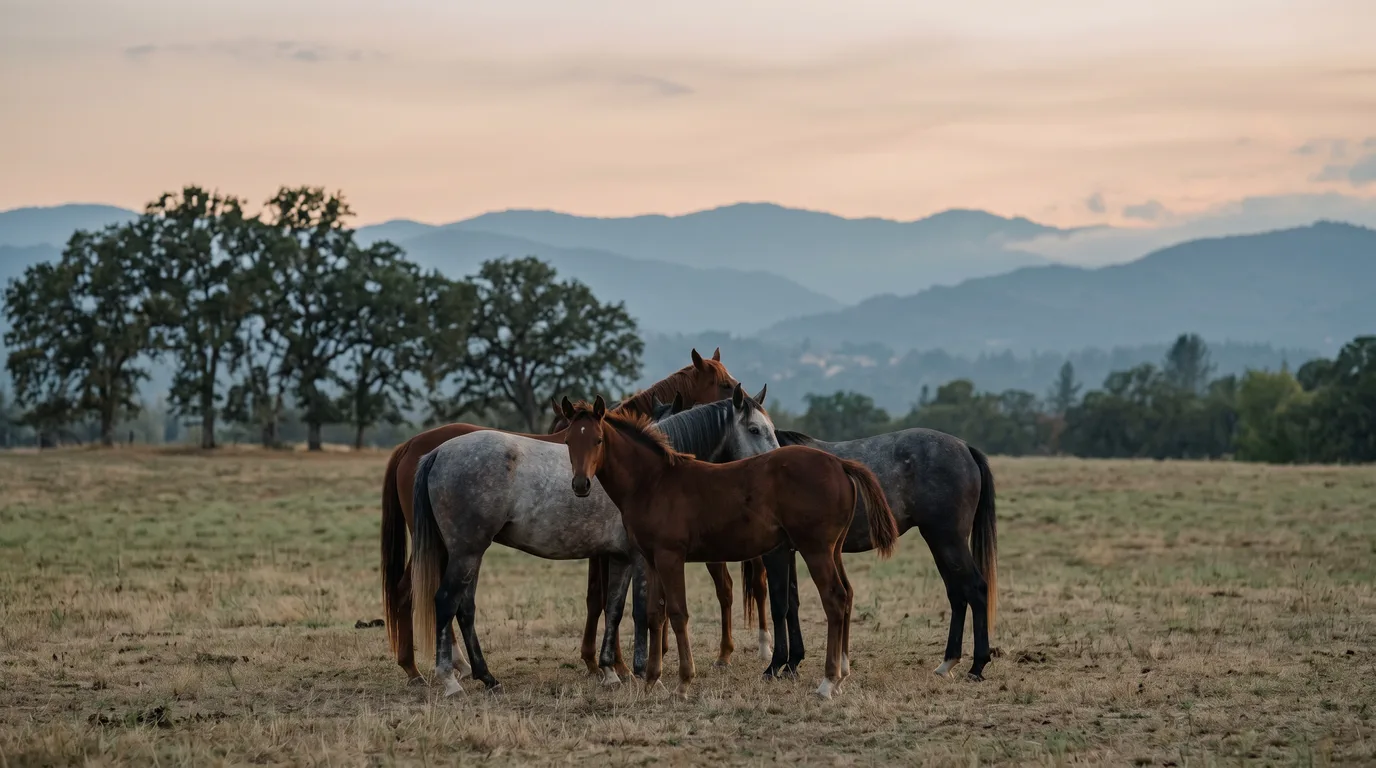 Chevaux en liberté, Les Cavaliers d'Artémis, Ardèche